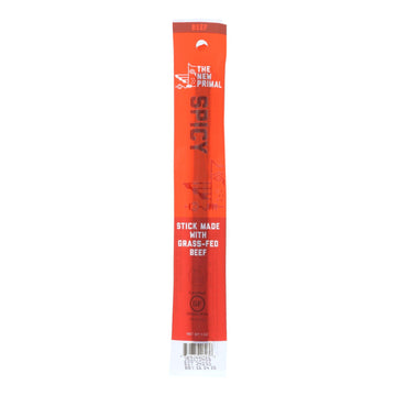 The New Primal Beef Sticks - Spicy - Case Of 20 - 1 Oz. - Maras Green