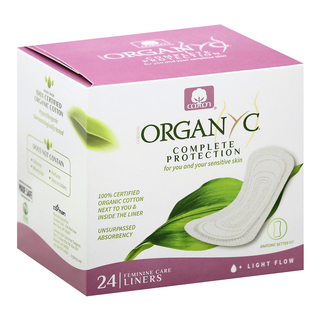 Organyc - Panty Liners Ctn Folded - 1 Each - 24 Ct - Maras Green