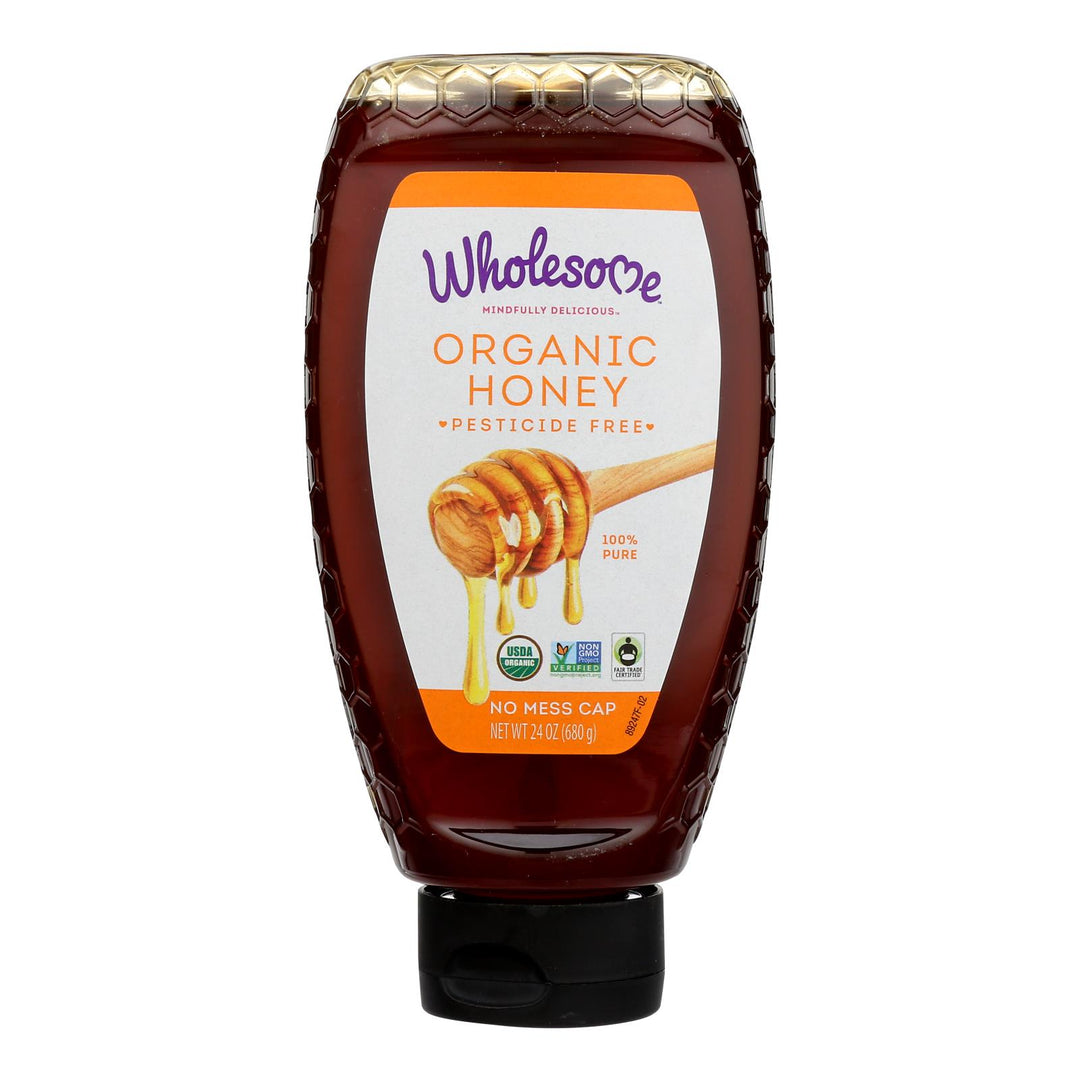 Wholesome! Organic Honey  - Case Of 6 - 24 Oz - Maras Green