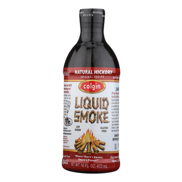 Colgin Liquid Smoke - Hickory - Case Of 6 - 16 Fl Oz - Maras Green