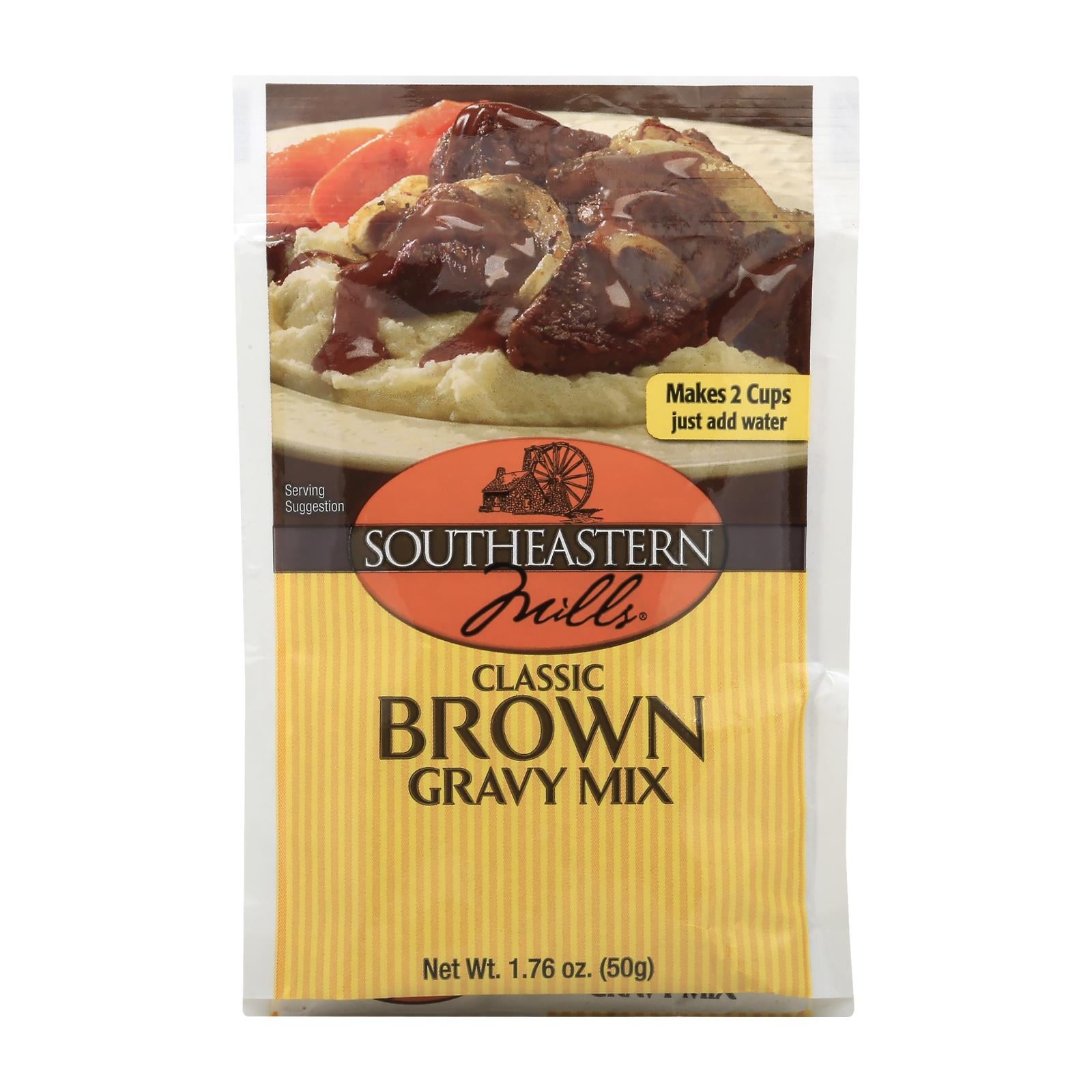 Southeastern Mills Gravy - Brown - Case Of 24 - 1.76 Oz - Maras Green