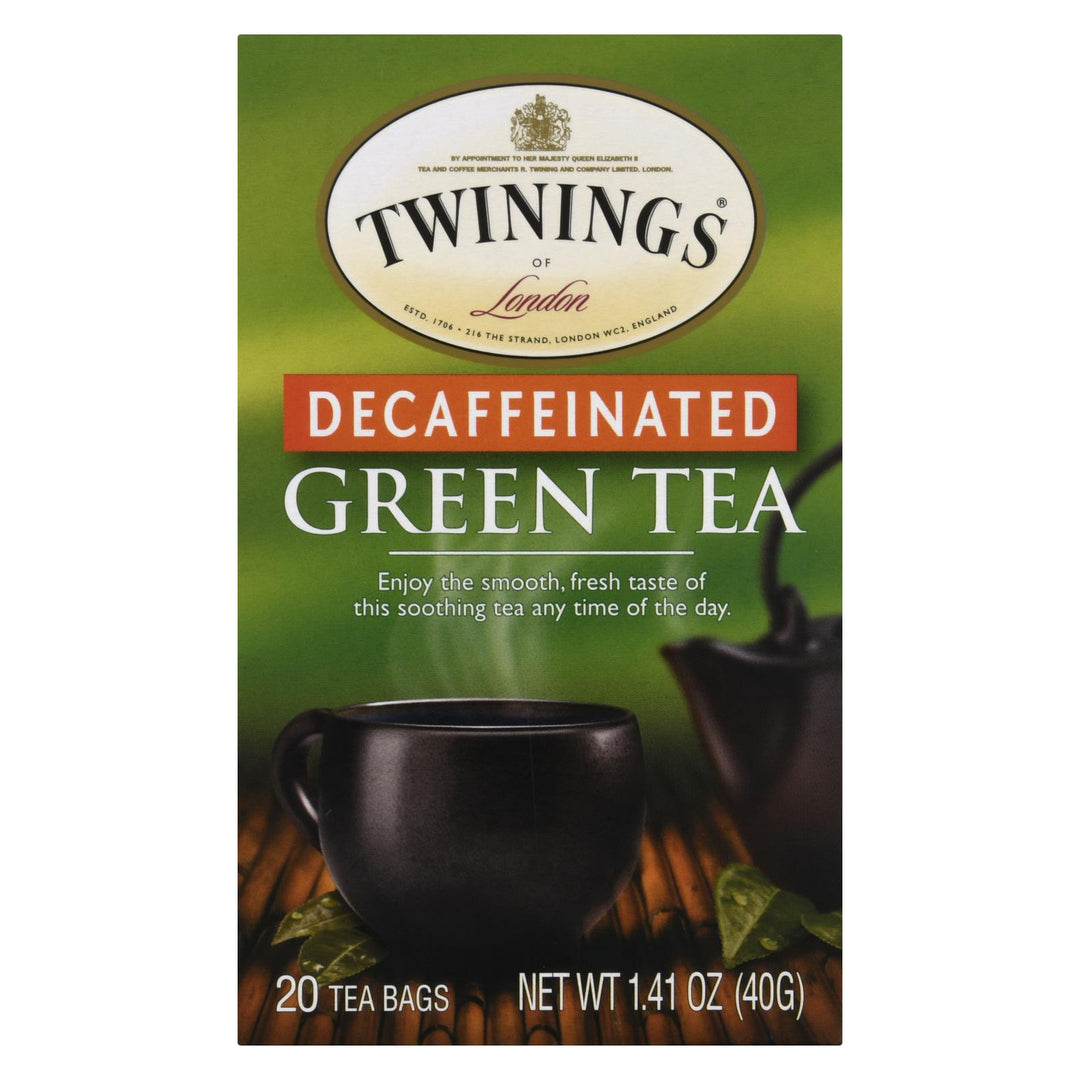Twinings Tea Green Tea - Decaffeinated - Case Of 6 - 20 Bags - Maras Green