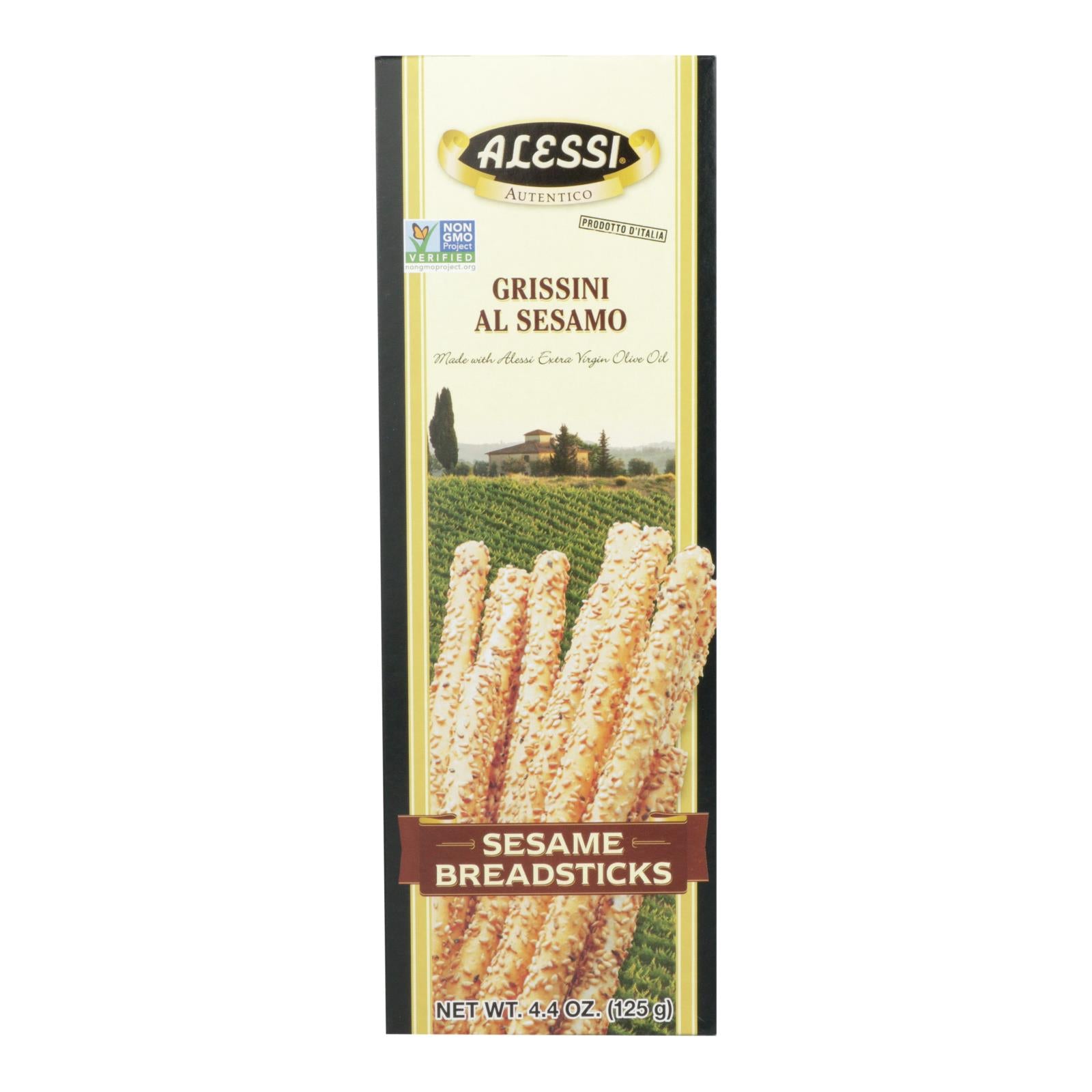Alessi - Breadsticks - Sesame - Case Of 12 - 4.4 Oz. - Maras Green