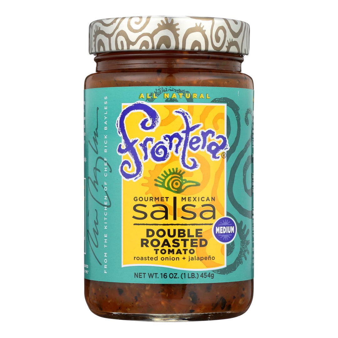 Frontera Foods Double Roasted Tomato Salsa - Tomato Salsa - Case Of 6 - 16 Oz. - Maras Green