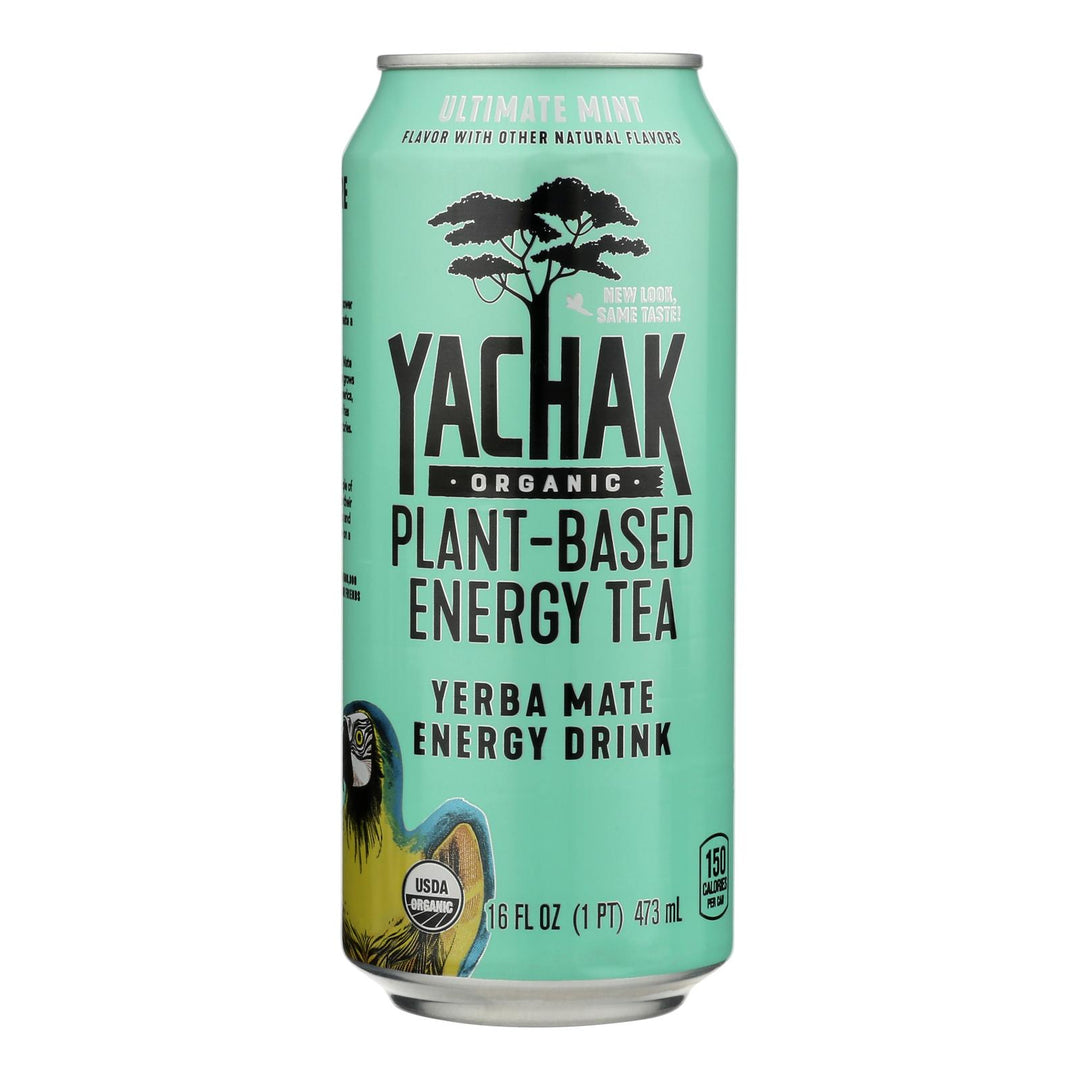 Yachak - Yerba Mate Ultim Mint - Case Of 12 - 16 Fz - Maras Green