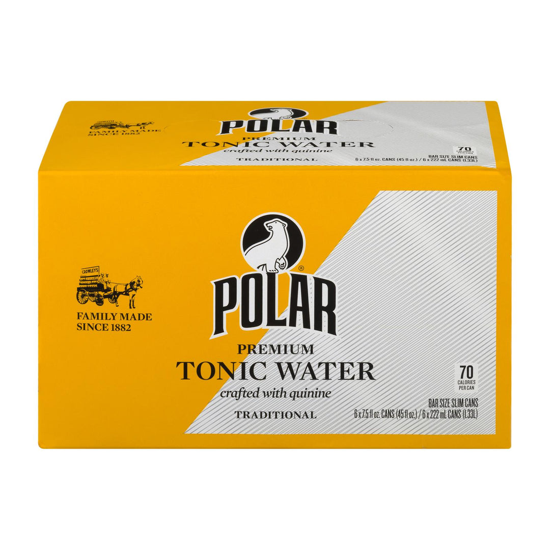 Polar Beverages - Tonic Water 6pk - Case Of 4-6/7.5 Fz - Maras Green