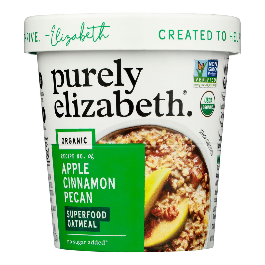 Purely Elizabeth - Oatmeal Apple Cinnamon Pecan - Case Of 12 - 2 Oz - Maras Green