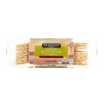 Sesmark Foods Rice Thins - Brown - Case Of 12 - 3.5 Oz. - Maras Green
