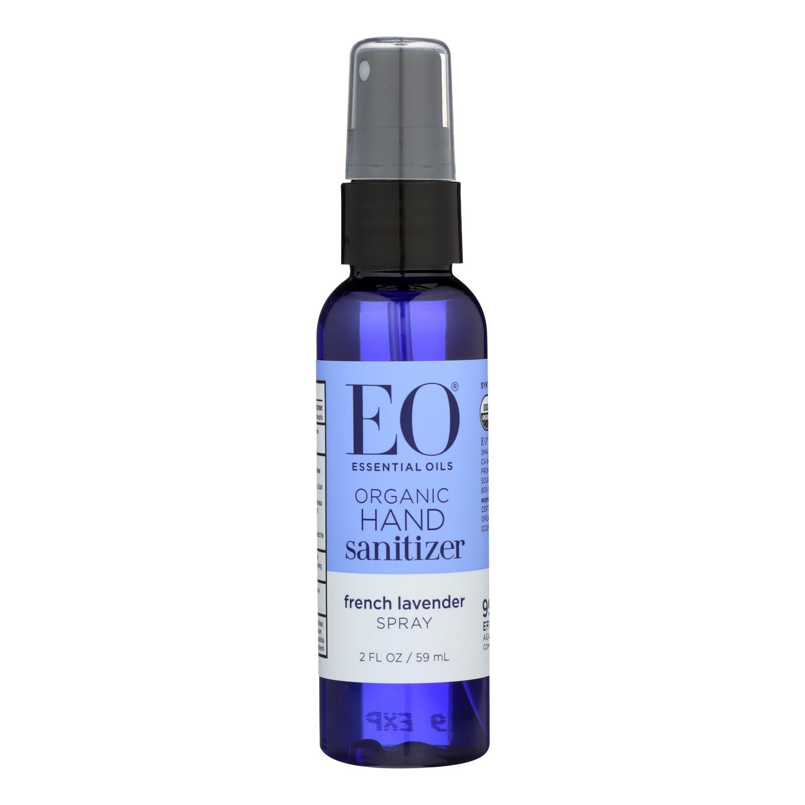 Eo Products - Hand Sanitizer Spray - Lavender - 2 Fl Oz - Case Of 6 - Maras Green