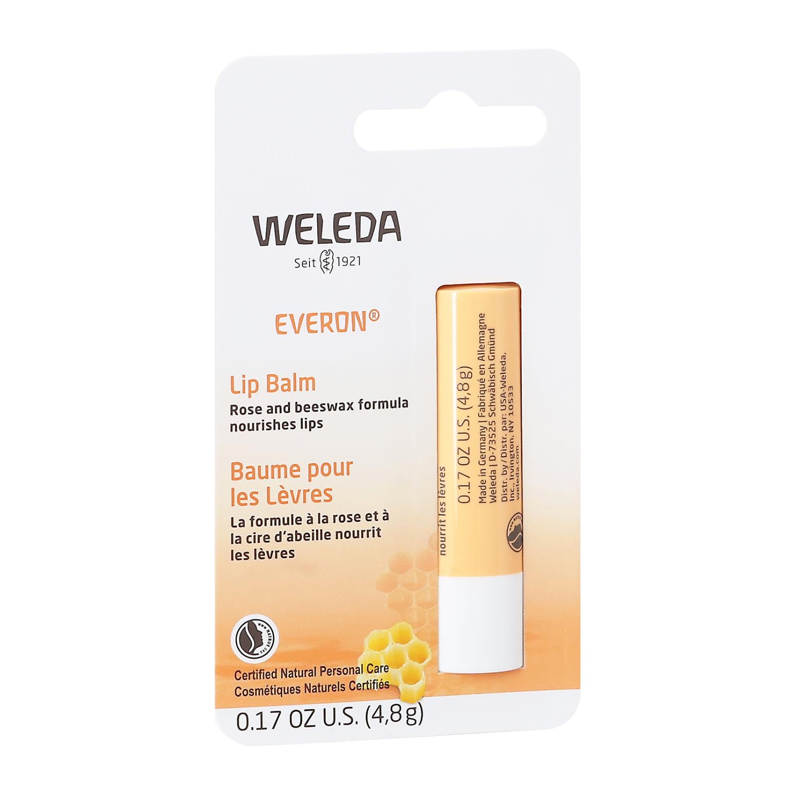 Weleda Everon Lip Balm - 0.17 Oz - Case Of 6 - Maras Green