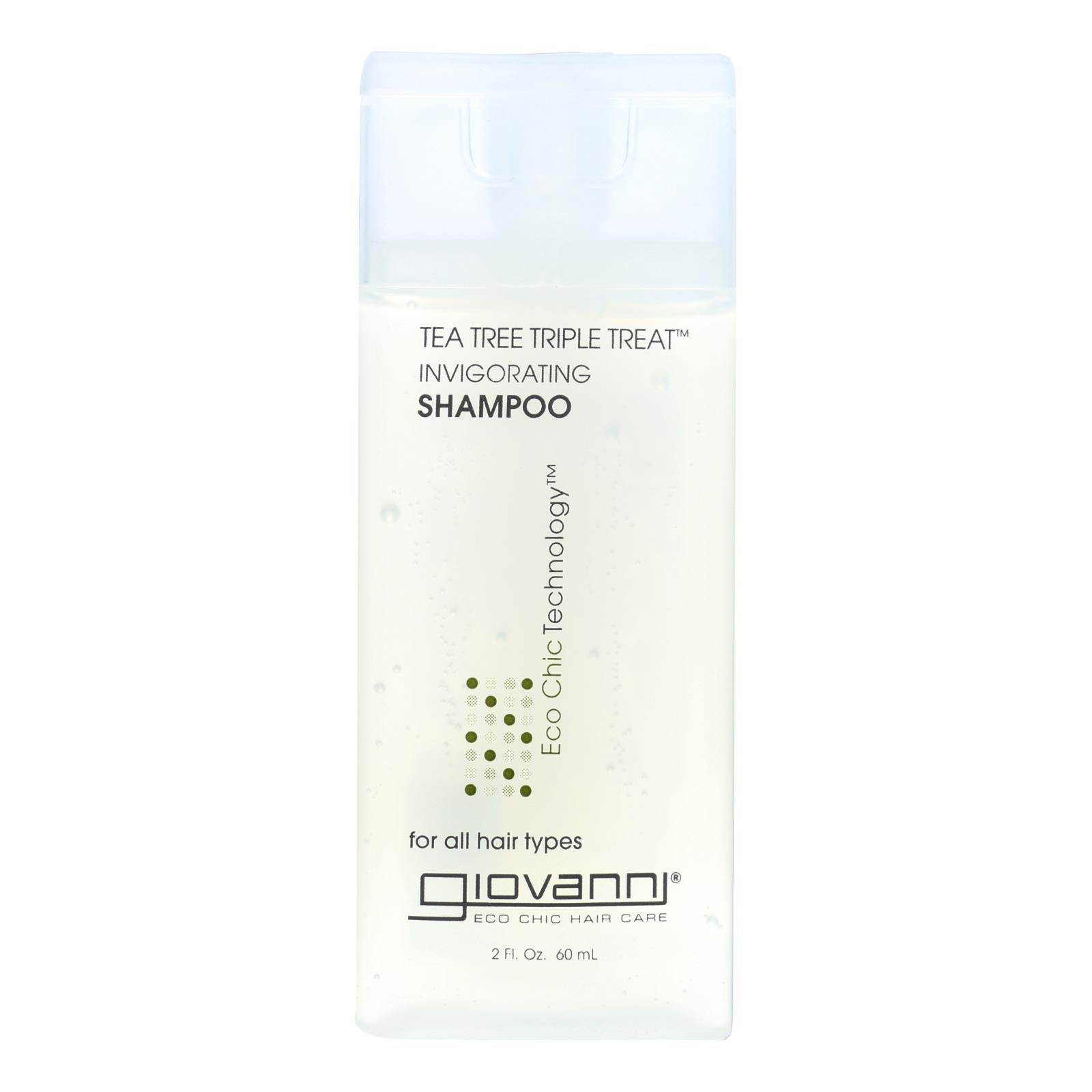 Giovanni Shampoo Tea Tree Triple Treat - 2 Fl Oz - Case Of 12 - Maras Green