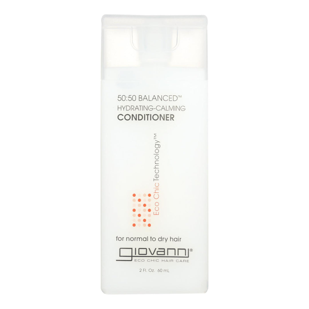 Giovanni 50:50 Balanced Conditioner Hydrating-calming - 2 Fl Oz - Case Of 12 - Maras Green