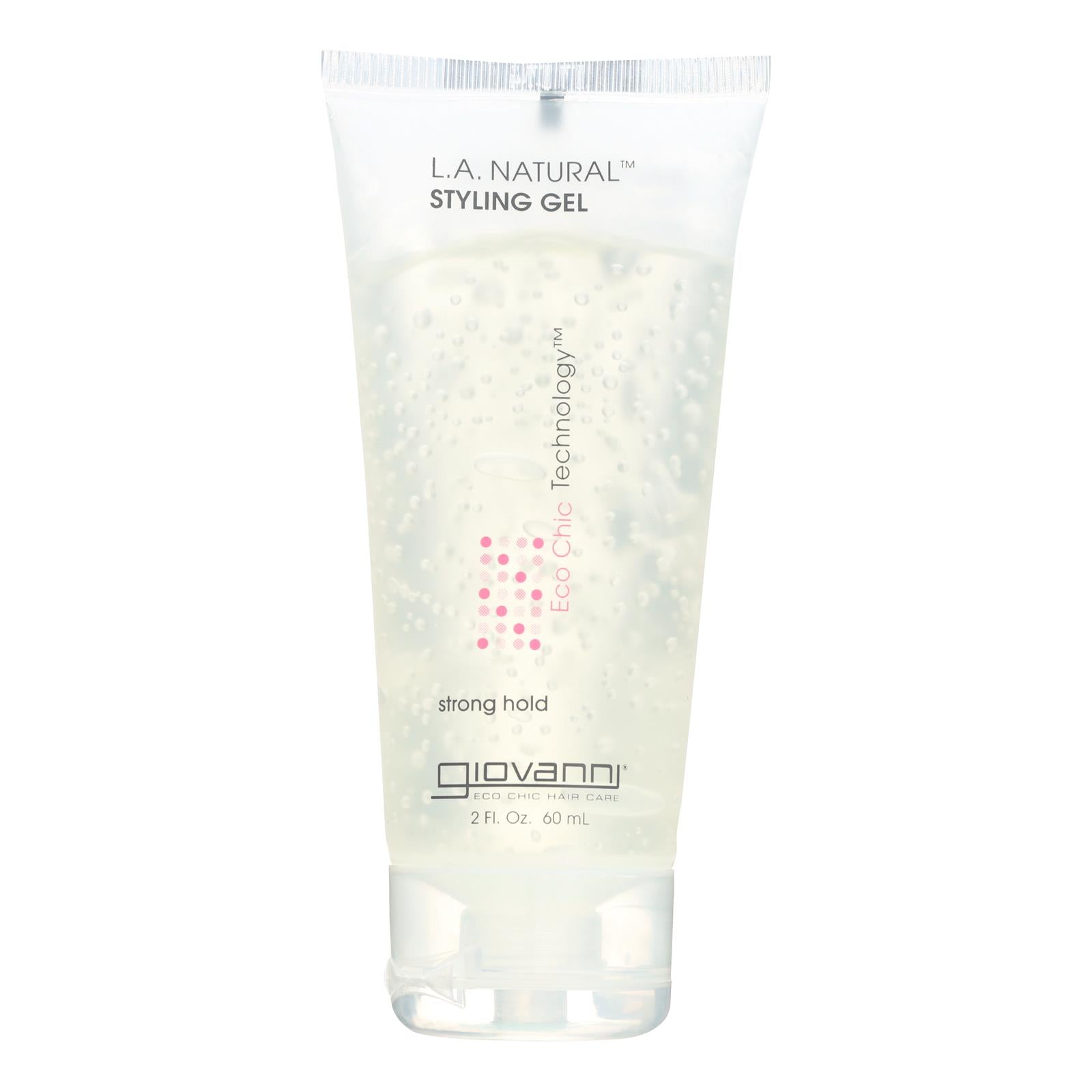 Giovanni L.a. Natural Styling Gel - 2 Fl Oz - Case Of 12 - Maras Green
