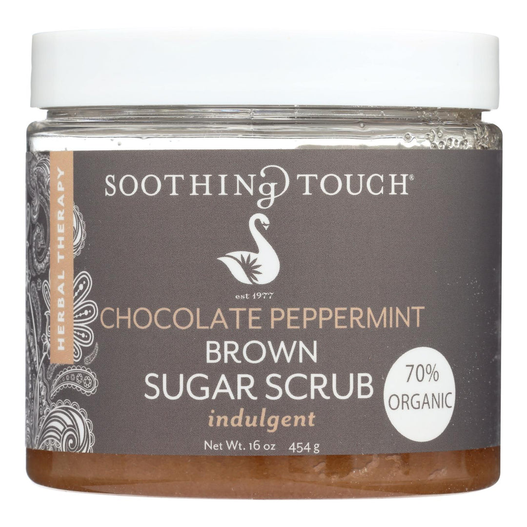 Soothing Touch Brown Sugar Scrub - Chocolate/peppermint - 16 Oz - Maras Green