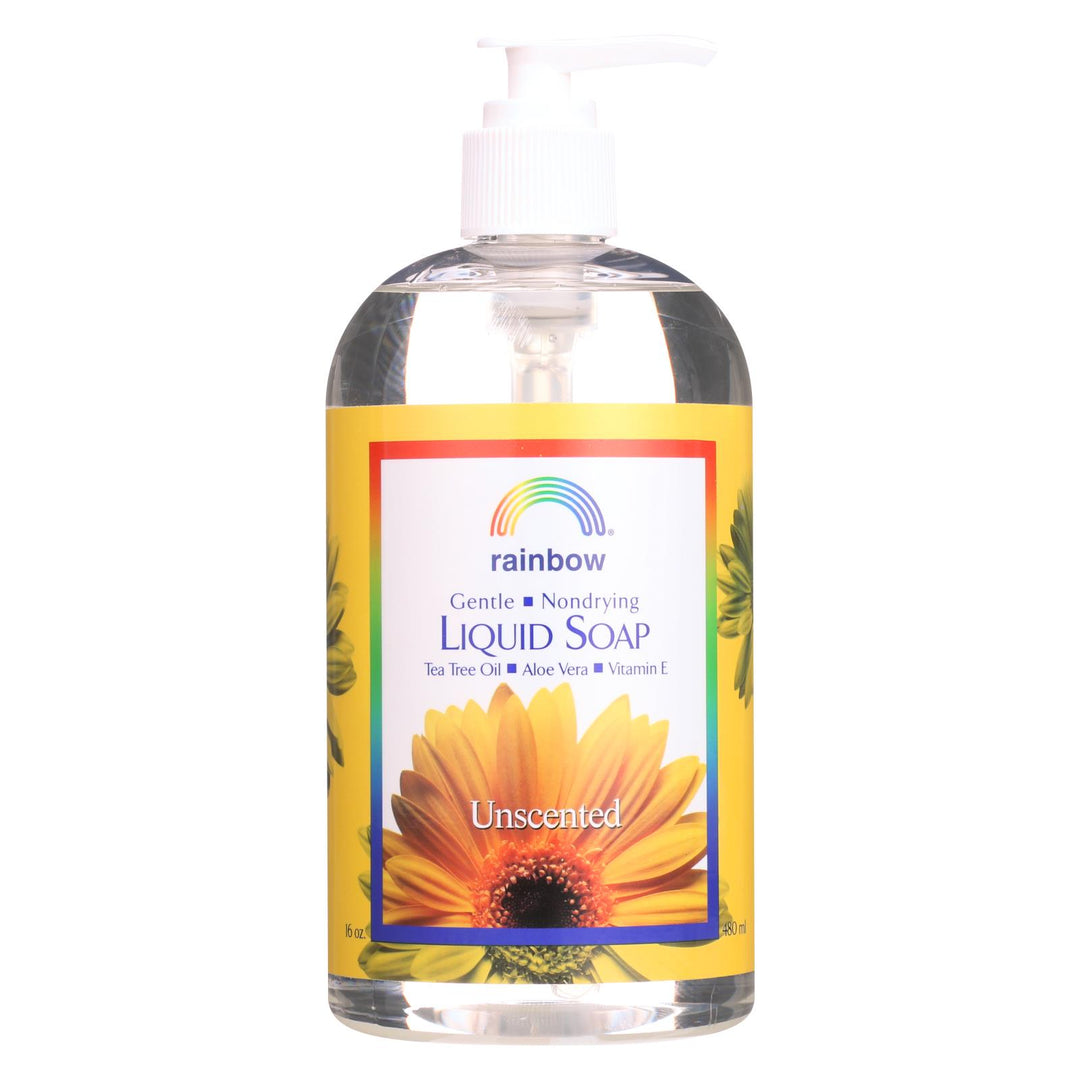 Rainbow Research Liquid Soap - Gentle Nondrying - Unscented - 16 Fl Oz - Maras Green
