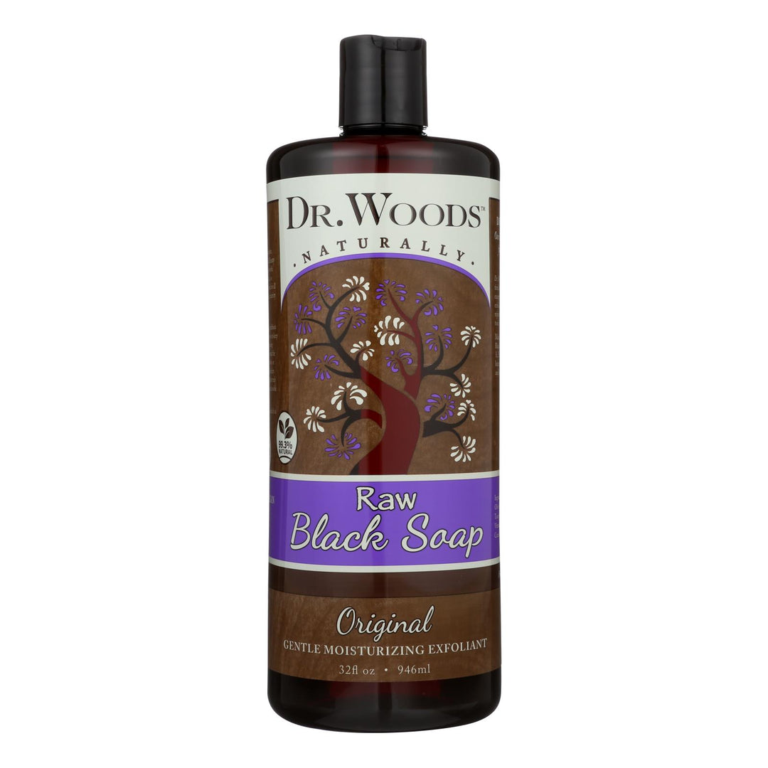 Dr. Woods Pure Black Soap - 32 Fl Oz - Maras Green