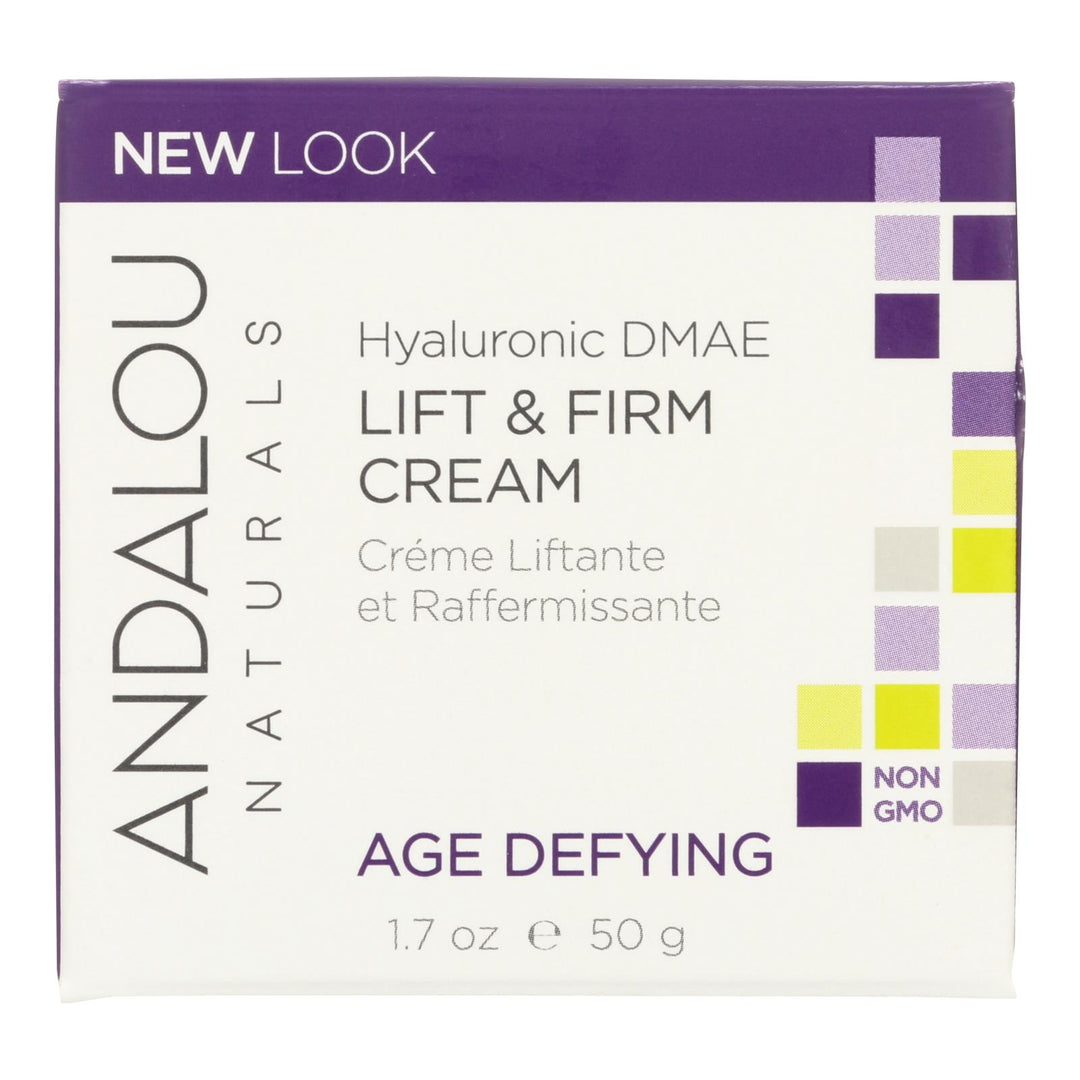 Andalou Naturals Age - defying Hyaluronic Dmae Lift And Firm Cream - 1.7 Fl Oz - Maras Green