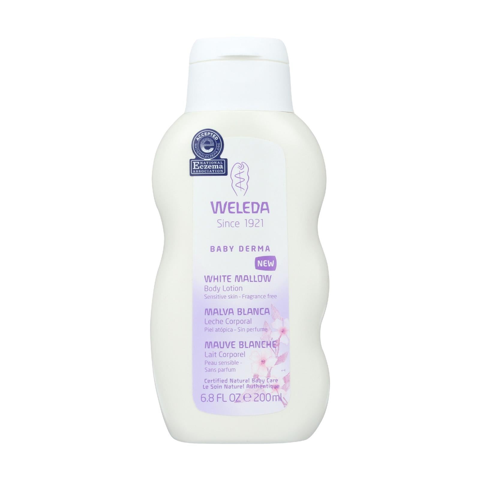 Weleda Body Lotion - Baby Derma - White Mallow - 6.8 Oz - Maras Green