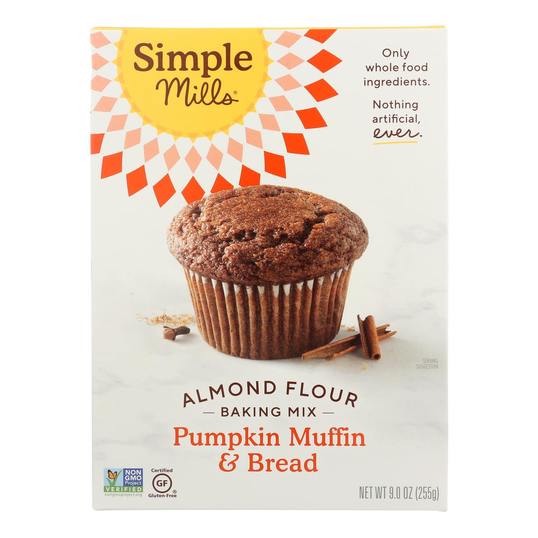 Simple Mills Almond Flour Pumpkin Muffin And Bread Mix - Case Of 6 - 9 Oz. - Maras Green