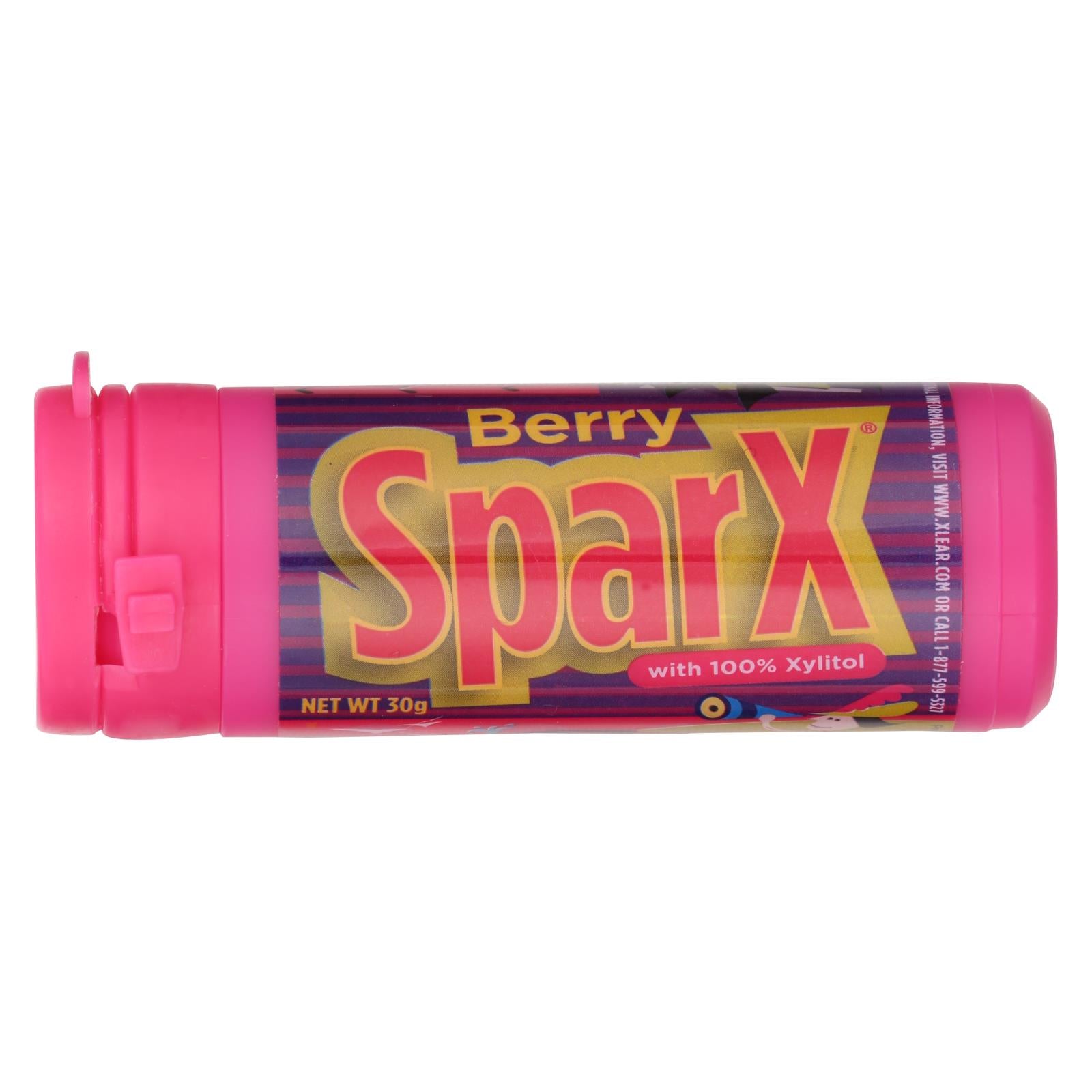 Sparx Candies - Berry - Xylitol - Case Of 6 - 30 Grm - Maras Green