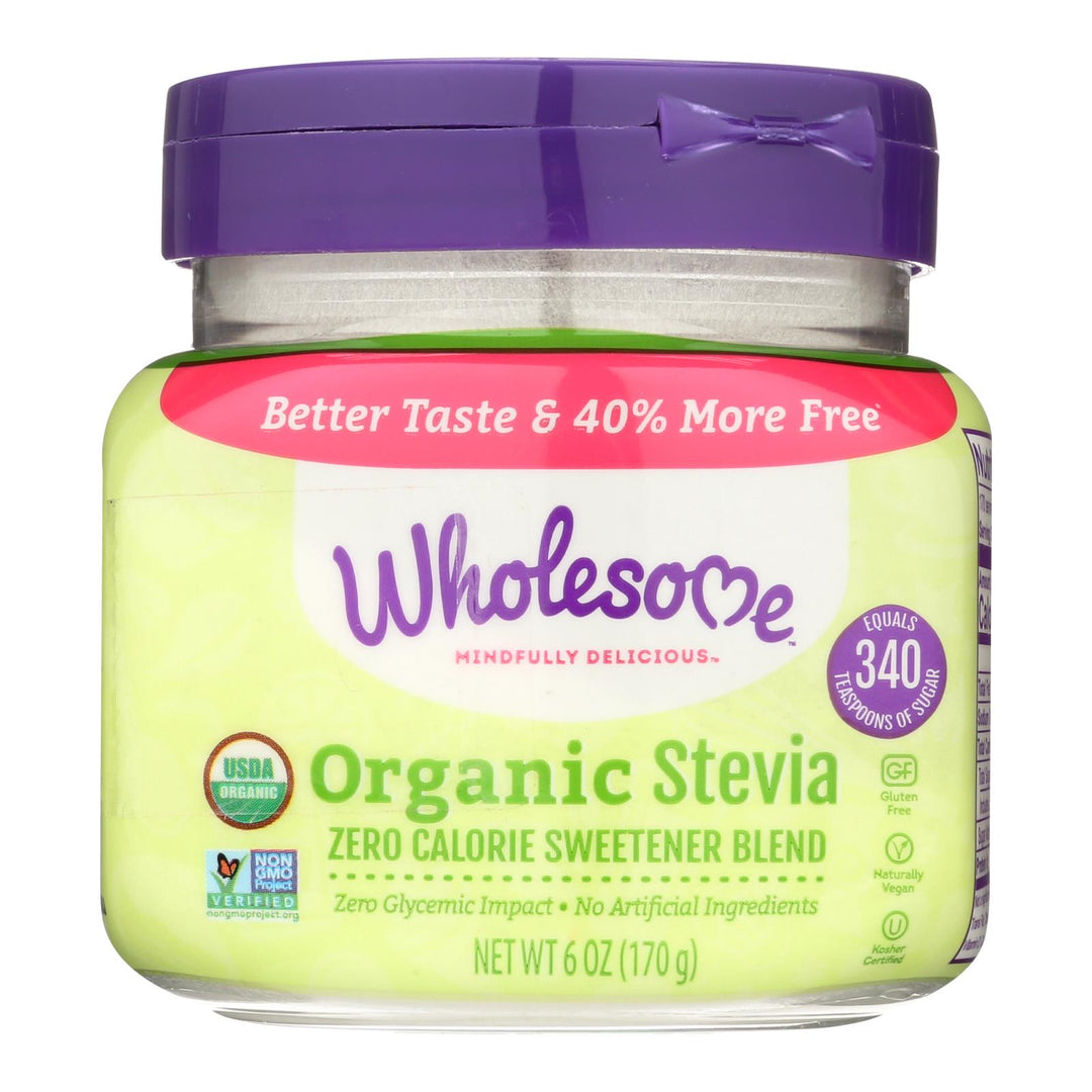 Wholesome! Organic Stevia Jar - Case Of 6 - 6 Oz - Maras Green