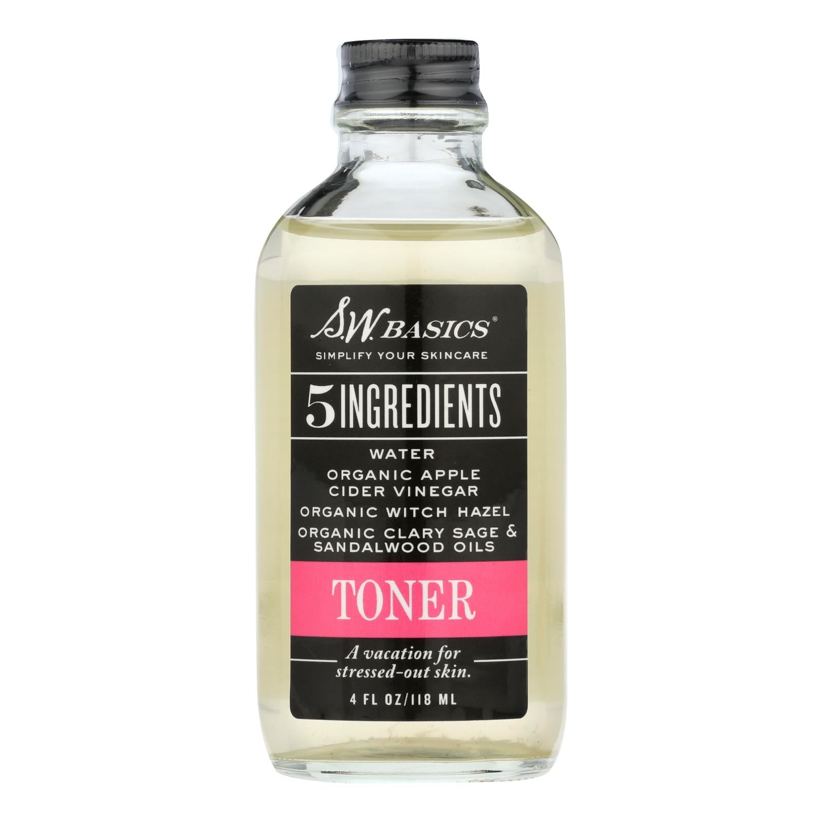 S.w. Basics - 5 Ingredients Toner - 4 Fl Oz. - Maras Green