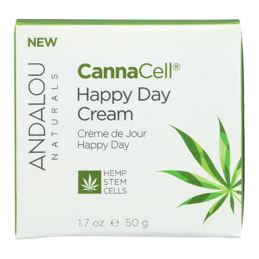 Andalou Naturals - Cannacell Happy Day Cream - 1.7 Oz. - Maras Green