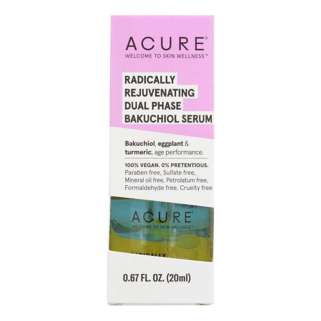 Acure - Serum Rad/rejv Bakuchiol - 1 Each - 0.67 Fz - Maras Green