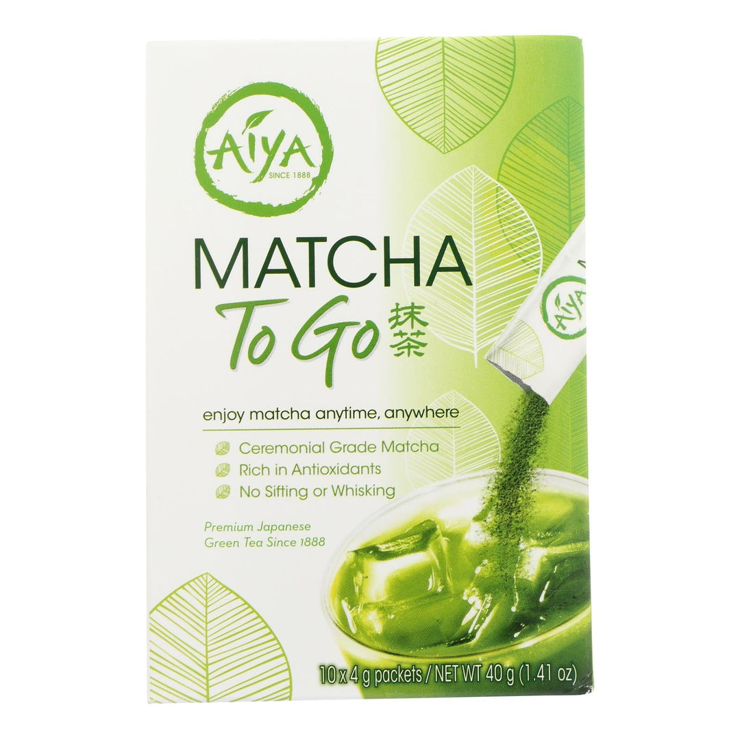Aiya Tea - Stick - Matcha To Go - Case Of 8 - 10 Count - Maras Green