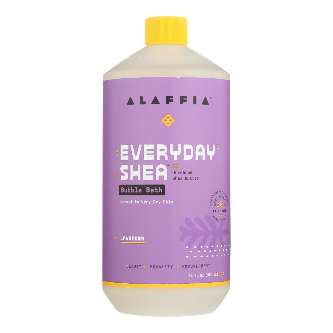 Alaffia - Everyday Bubble Bath - Lavender - 32 Fl Oz. - Maras Green
