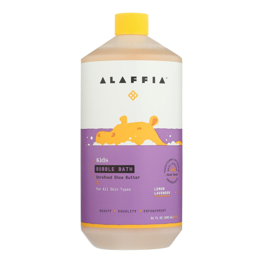 Alaffia - Everyday Bubble Bath - Lemon Lavender - 32 Fl Oz. - Maras Green