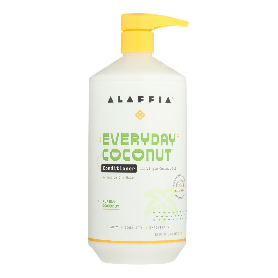 Alaffia - Everyday Conditioner - Coconut And Ginger - 32 Fl Oz. - Maras Green