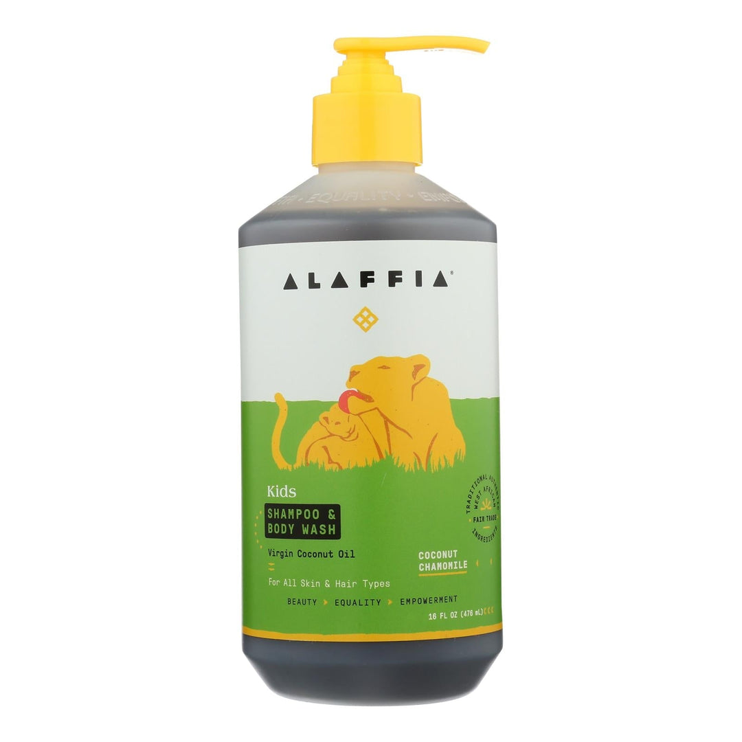 Alaffia - Everyday Shampoo And Body Wash - Coconut Chamomile - 16 Fl Oz. - Maras Green