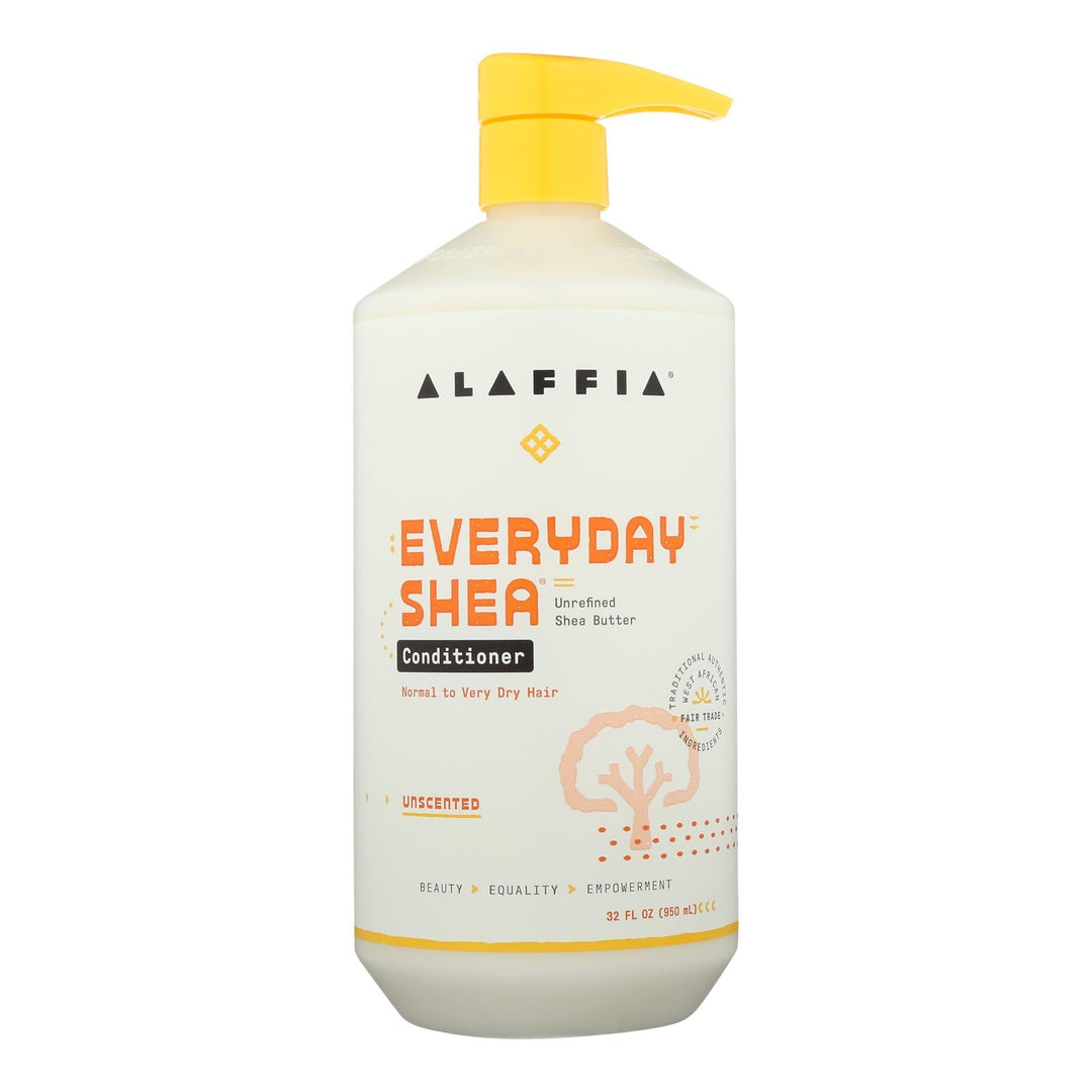 Alaffia Everyday Shea Moisturizing Unscented Conditioner - 1 Each - 32 Fz - Maras Green