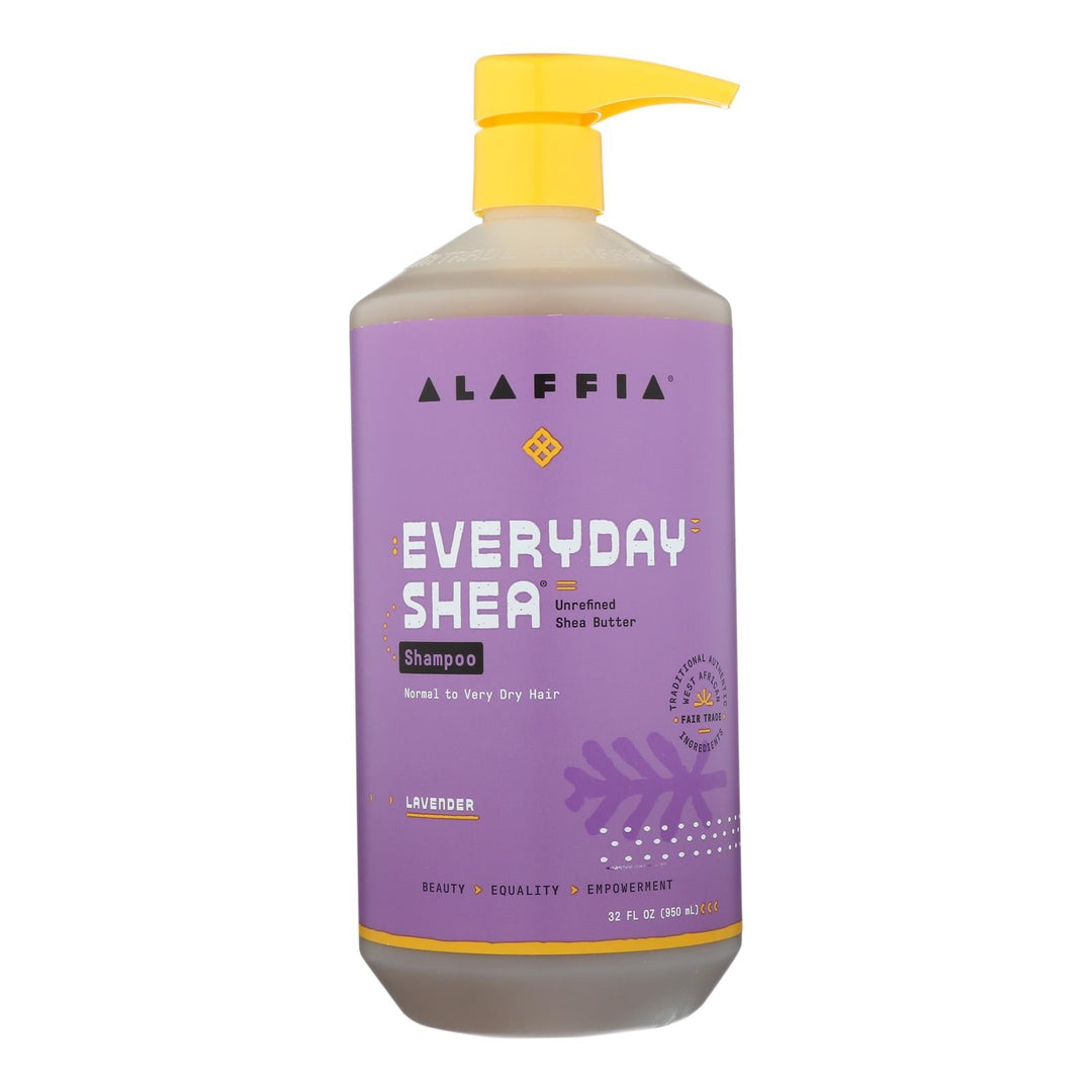 Alaffia - Shampoo - Shea Lavender - 32 Oz. - Maras Green