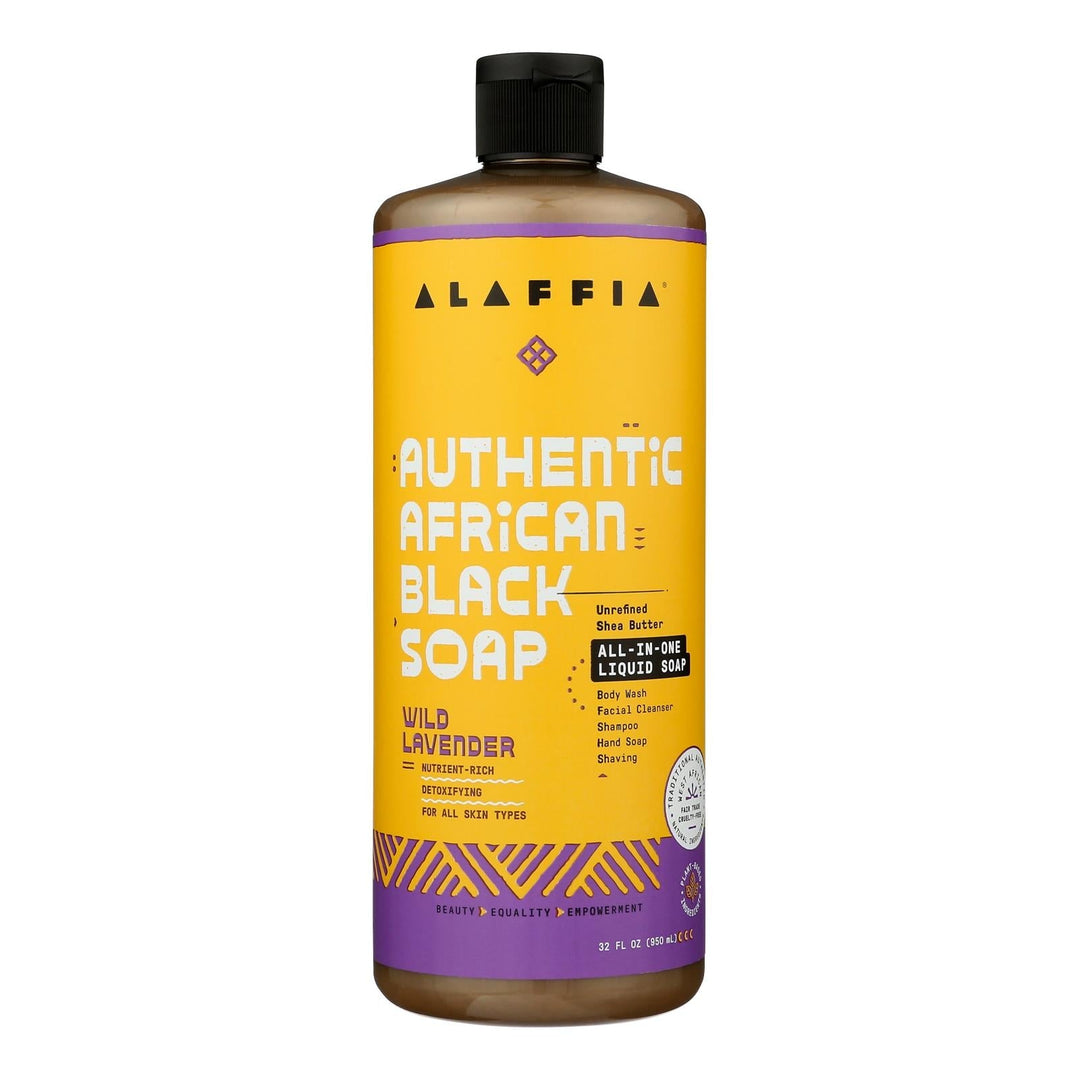 Alaffia - Soap Wild Lavender Afrcn Black - 1 Each - 32 Fz - Maras Green