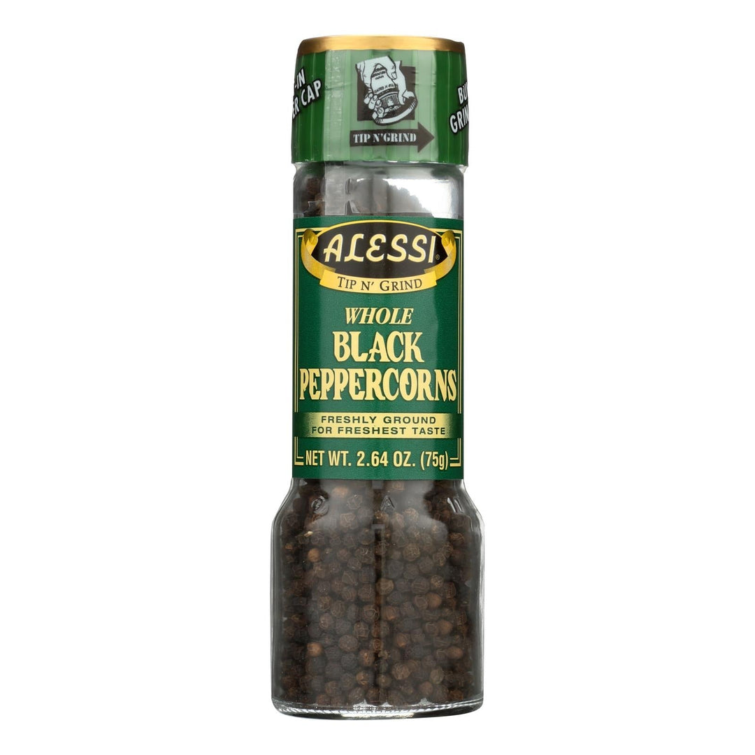 Alessi - Grinder - Whole Black Peppercorns - Large - 2.64 Oz - Maras Green