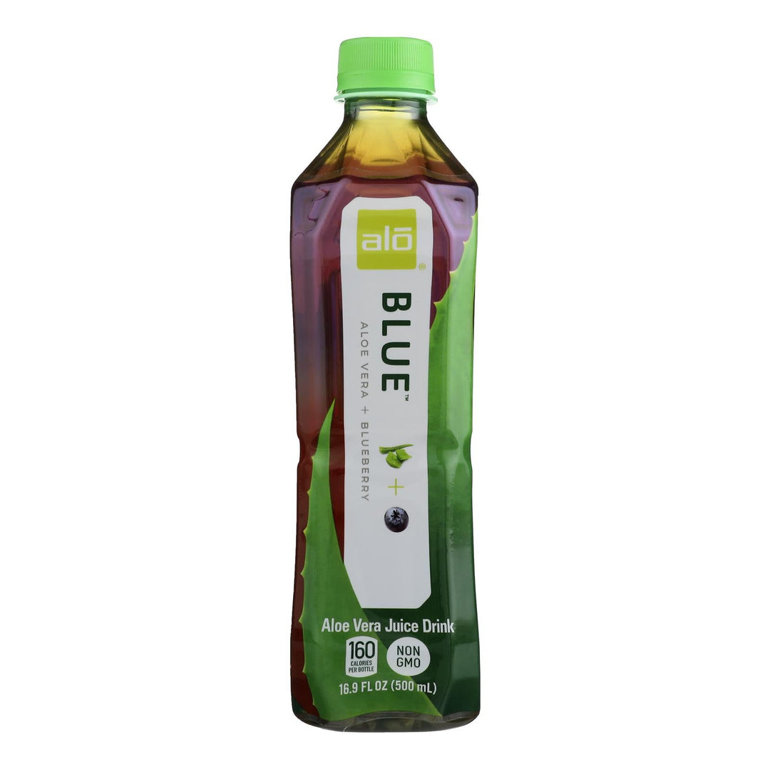 Alo - Drink Blue Av Juice Blueberry - Case Of 12 - 16.9 Fz - Maras Green