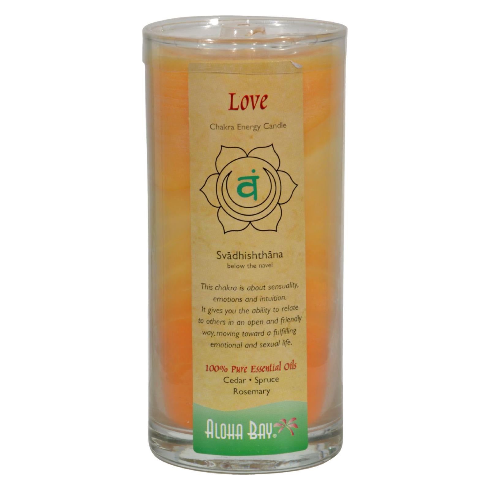 Aloha Bay - Chakra Jar Candle - Love - 11 Oz - Maras Green