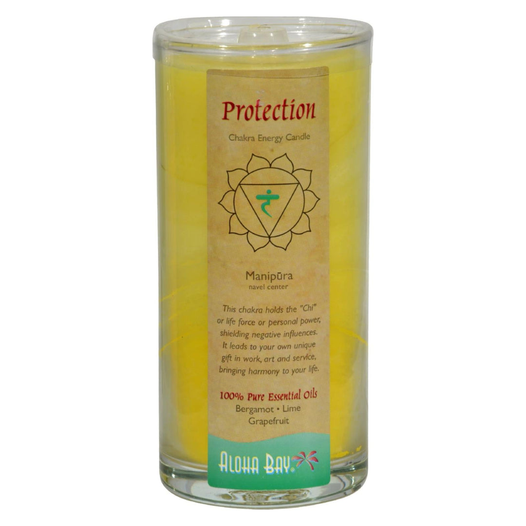 Aloha Bay - Chakra Jar Candle - Protection - 11 Oz - Maras Green