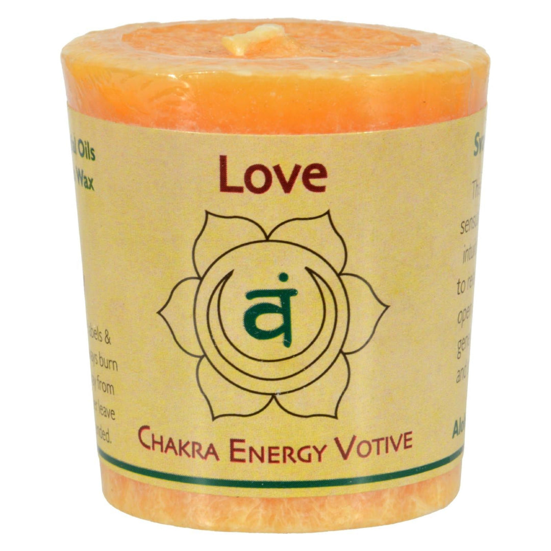 Aloha Bay - Chakra Votive Canlde - Love - Case Of 12 - 2 Oz - Maras Green