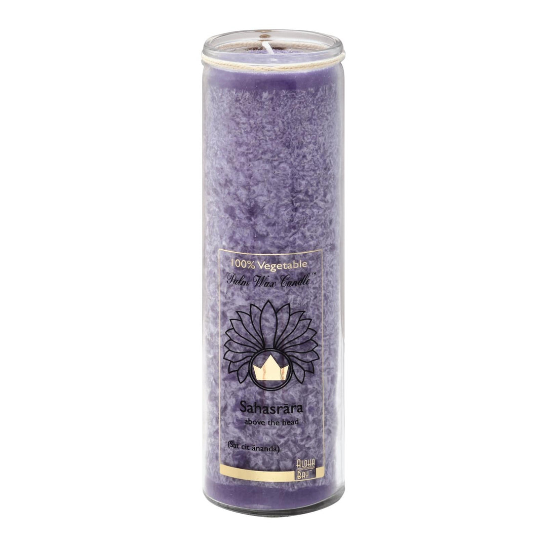 Aloha Bay - Unscented Chakra Jar Happiness Violet - 1 Candle - Maras Green