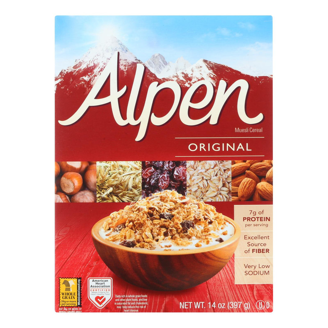 Alpen Original Muesli Cereal - Case Of 12 - 14 Oz. - Maras Green