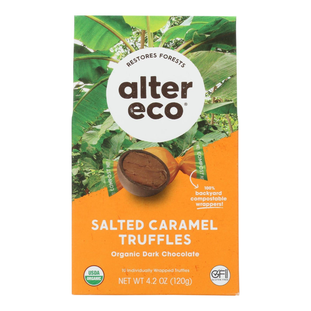 Alter Eco Americas Truffles - Salted Caramel - Case Of 8 - 4.2 Oz. - Maras Green