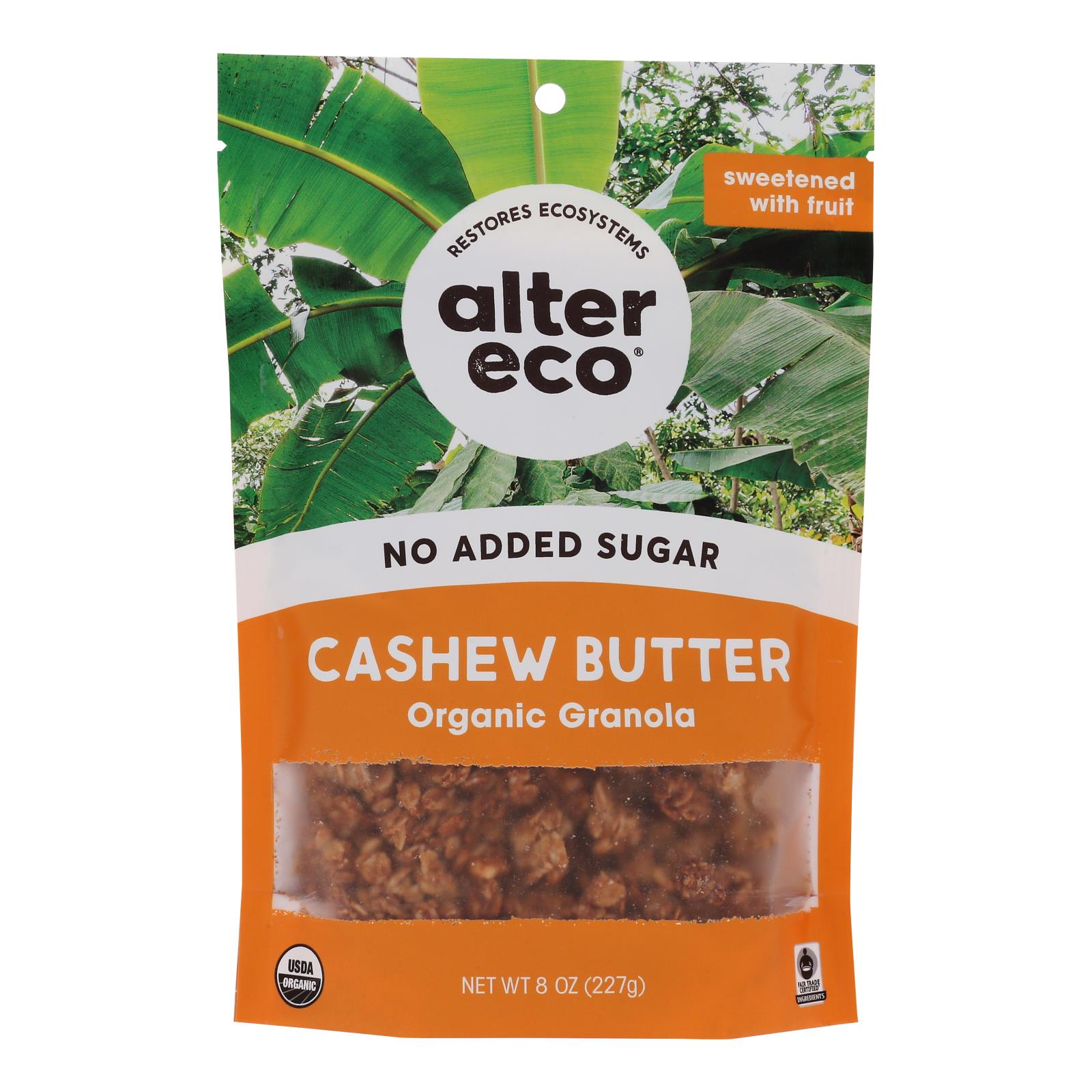 Alter Eco - Granola Cashew Butter - Case Of 6 - 8 Oz - Maras Green