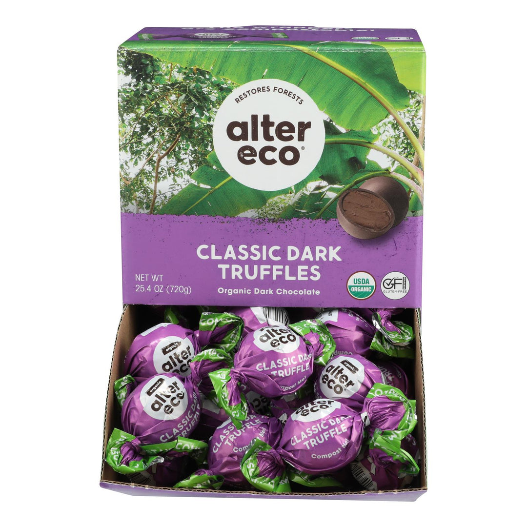 Alter Eco - Truffle Spr Dark Chocolate - Case Of 60 - 0.42 Oz - Maras Green