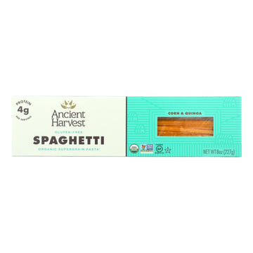 Ancient Harvest Organic Quinoa Supergrain Pasta - Spaghetti - Case Of 12 - 8 Oz - Maras Green