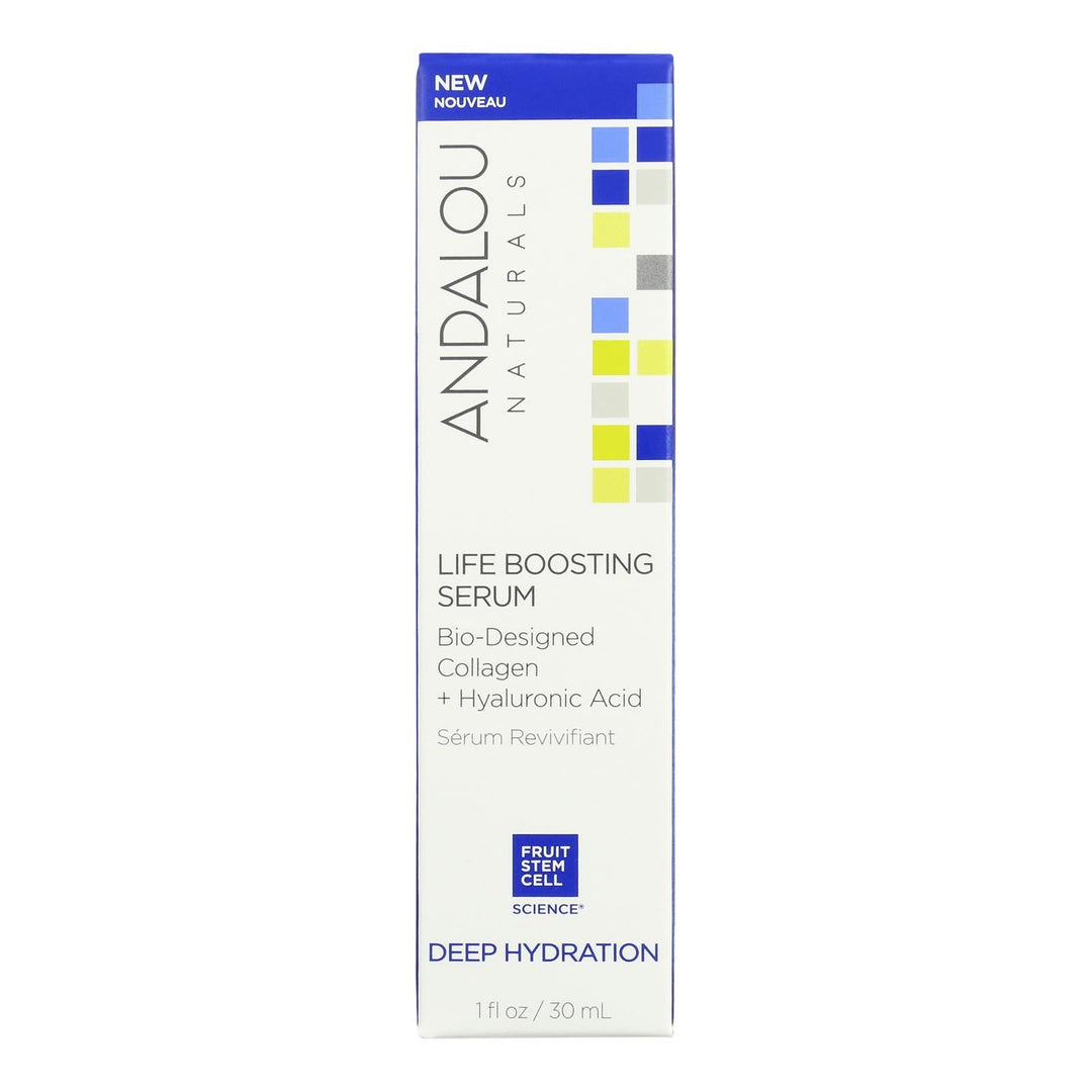 Andalou Naturals - Serum Dp Hyd Life Boostng - 1 Each - 1 Fz - Maras Green
