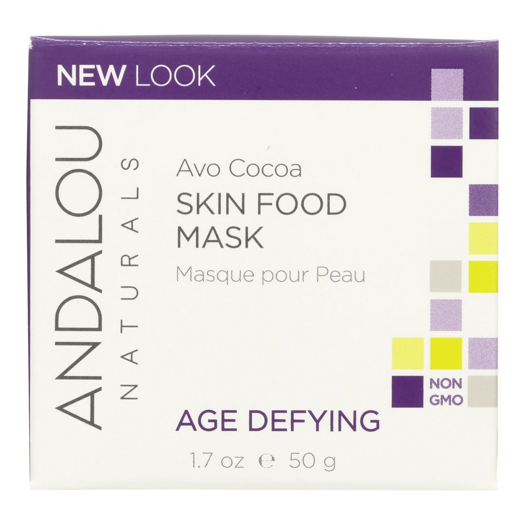 Andalou Naturals Skin Food Nourishing Mask Avo Cocoa - 1.7 Fl Oz - Maras Green