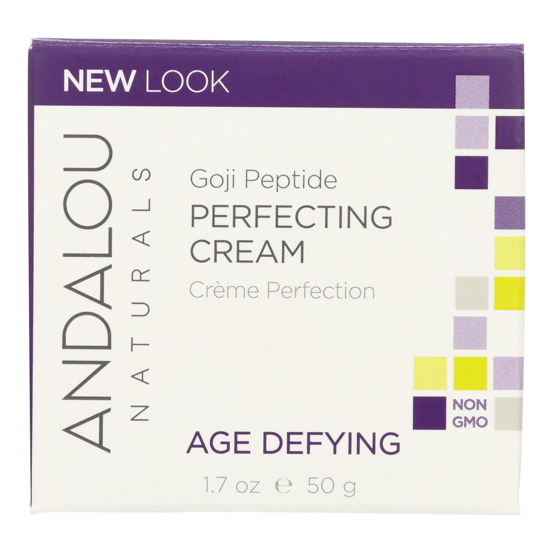 Andalou Naturals Super Goji Peptide Perfecting Cream - 1.7 Fl Oz - Maras Green